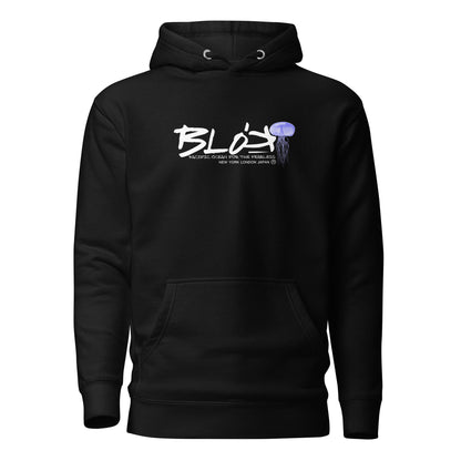 Jellyfish - Front & Back Print with White Logo - Men's Hoodie