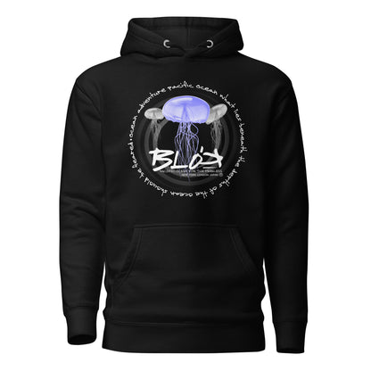 Jellyfish - White Front Print - Men's Graphic Hoodie