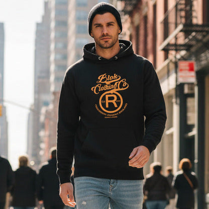 Registered Big R - Orange Front Print - Men's Graphic Hoodie