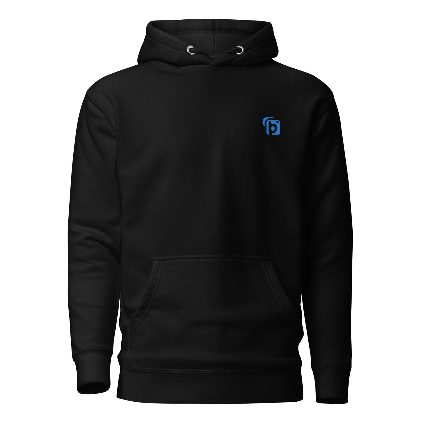 Original Logo - in Blue Embroidery - Men's Hoodie