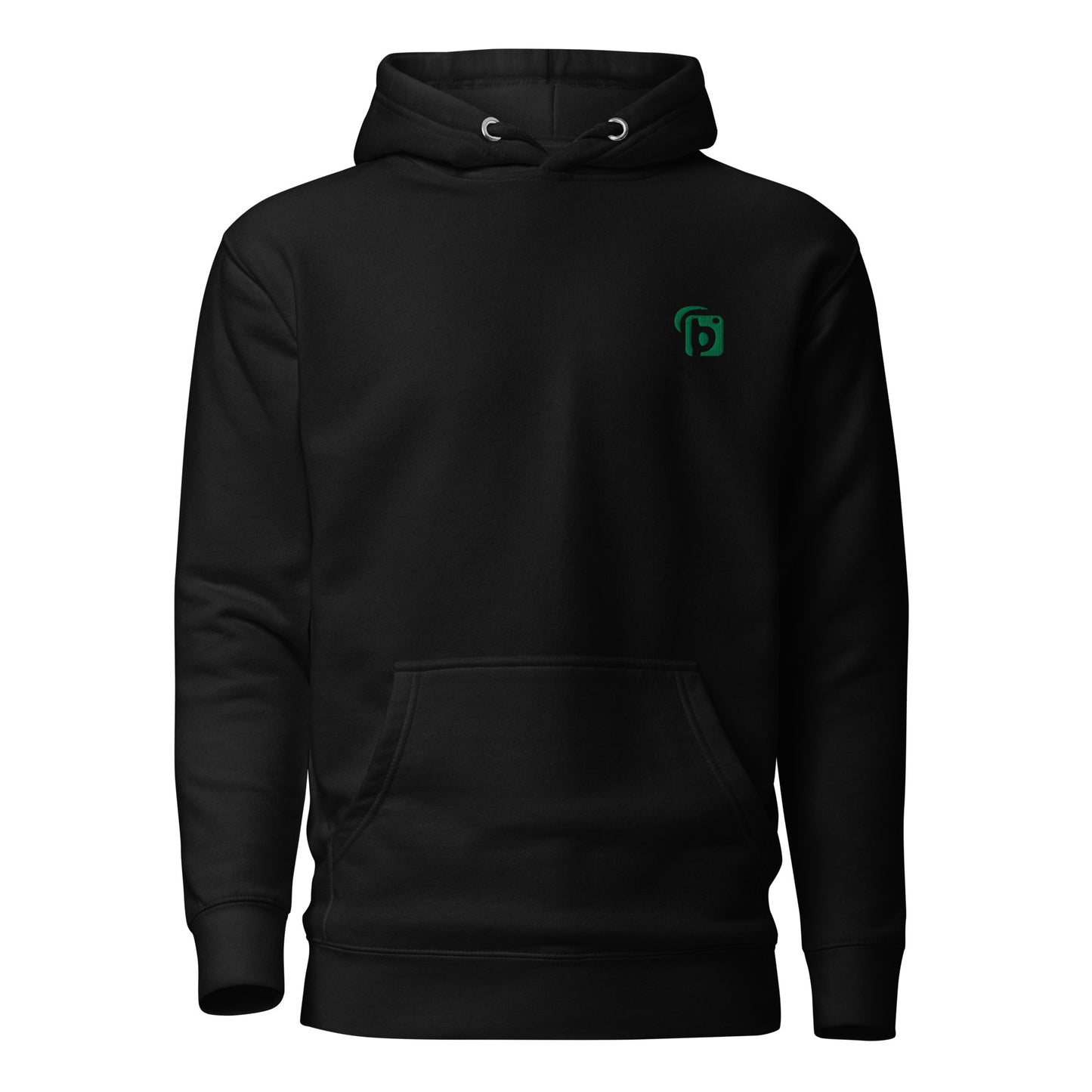 Blok Original Logo - in Green Embroidery - Men's Blok Logo Hoodie
