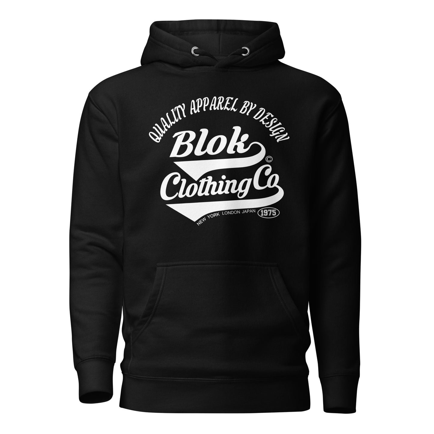 Quality Apparel By Design - with White Print - Men's Hoodie