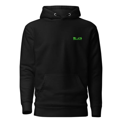 Skull - Back & Front Print in Green - Men's Graphic Hoodie