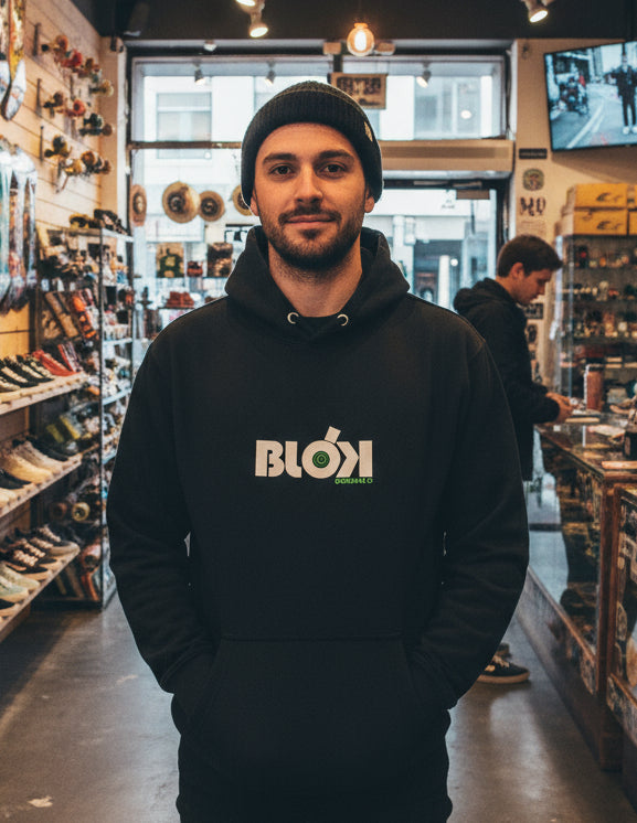 Toxic Toms Skate Shop - Back & Front Logo Print - Men's Hoodie