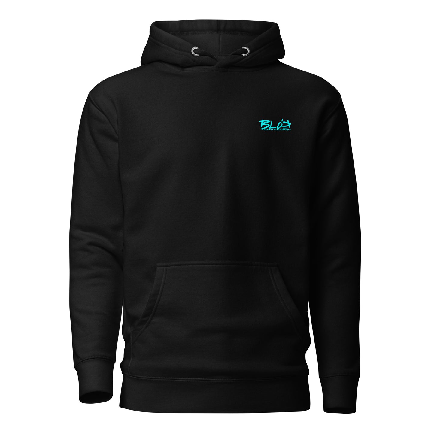 Airborne Eagle - Front & Back Print in Turquoise - Men's Graphic Hoodie