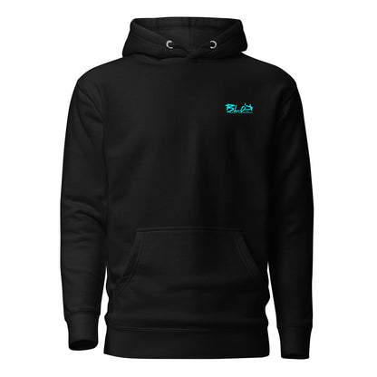 Airborne Eagle - Front & Back Print in Turquoise - Men's Graphic Hoodie