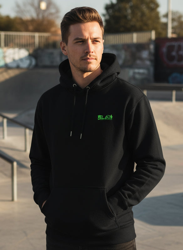 Airborne Eagle - Front & Back Print in Red - Men's Hoodie