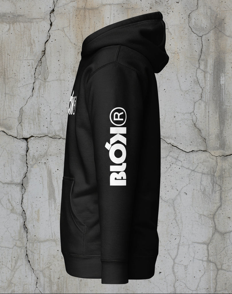 BLOK R  - Front & Arm Print - Men's Hoodie