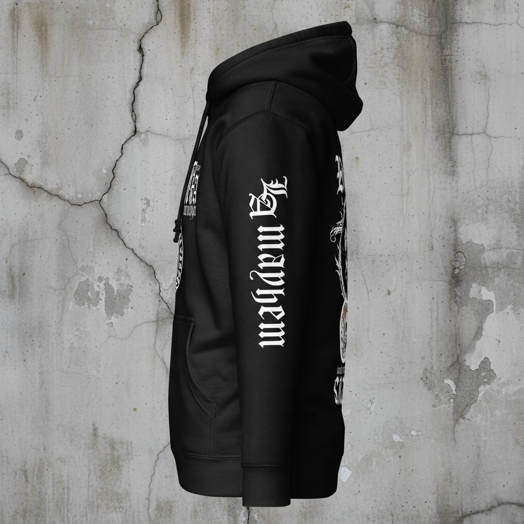 LA Mayhem - Front, Back & Arm Print in White - Men's Hoodie