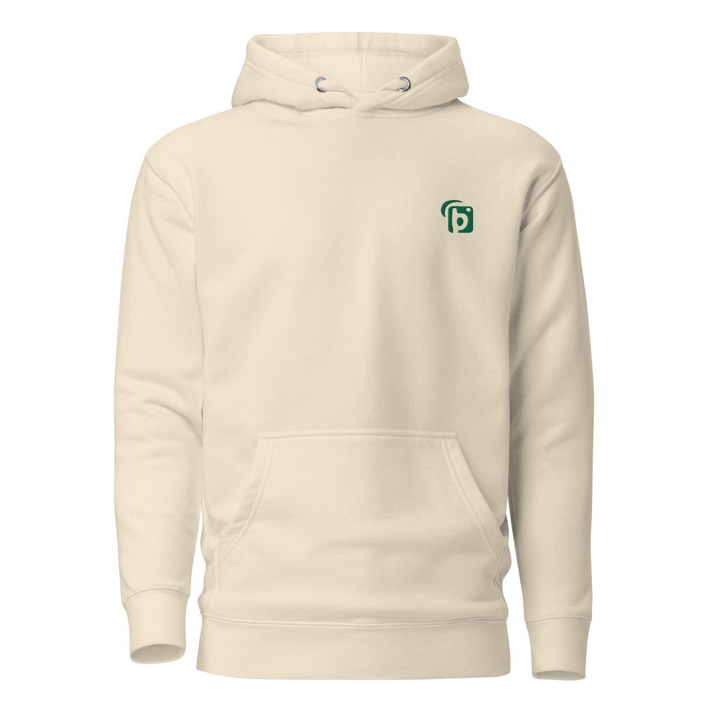 Original Logo - in Green Embroidery - Women's Hoodie