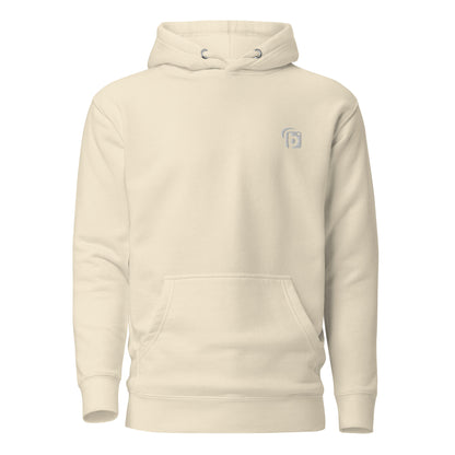 Original Logo - in White Embroidery - Men's Hoodie