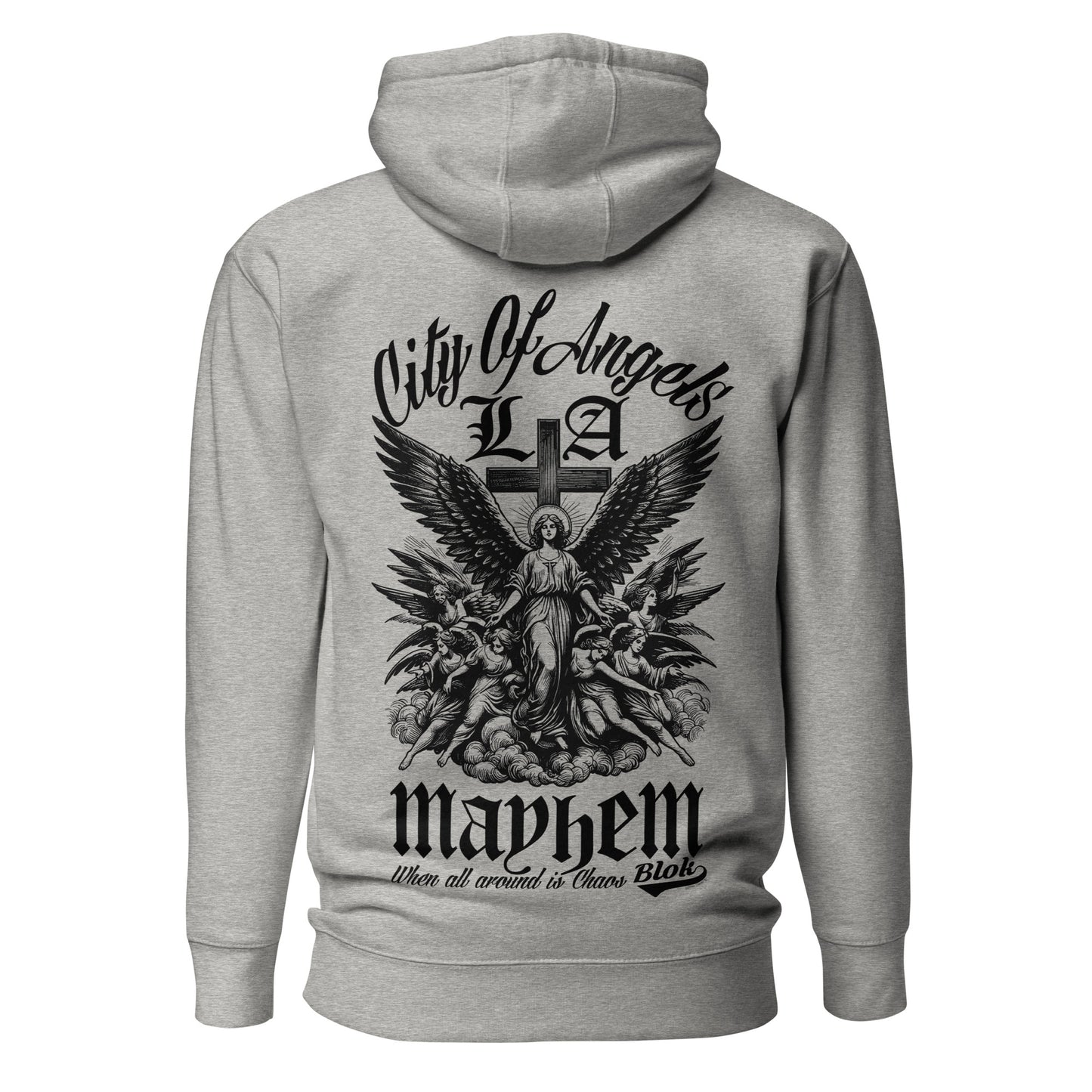 City Of Angels Mayhem - Front & Back Print - in Black - Men's Hoodie