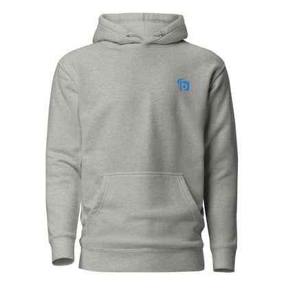 Original Logo - in Blue Embroidery - Women's Hoodie