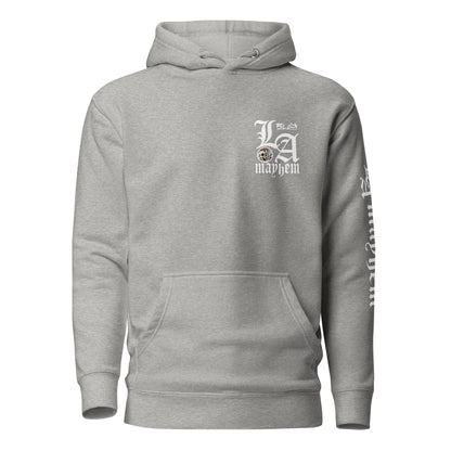 LA Mayhem - Front, Back & Arm Print in White - Women's Hoodie