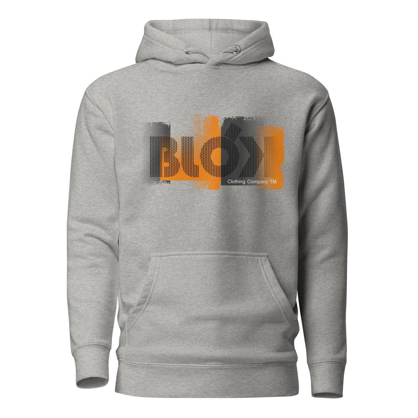 Roller - orange print - Men's Hoodie