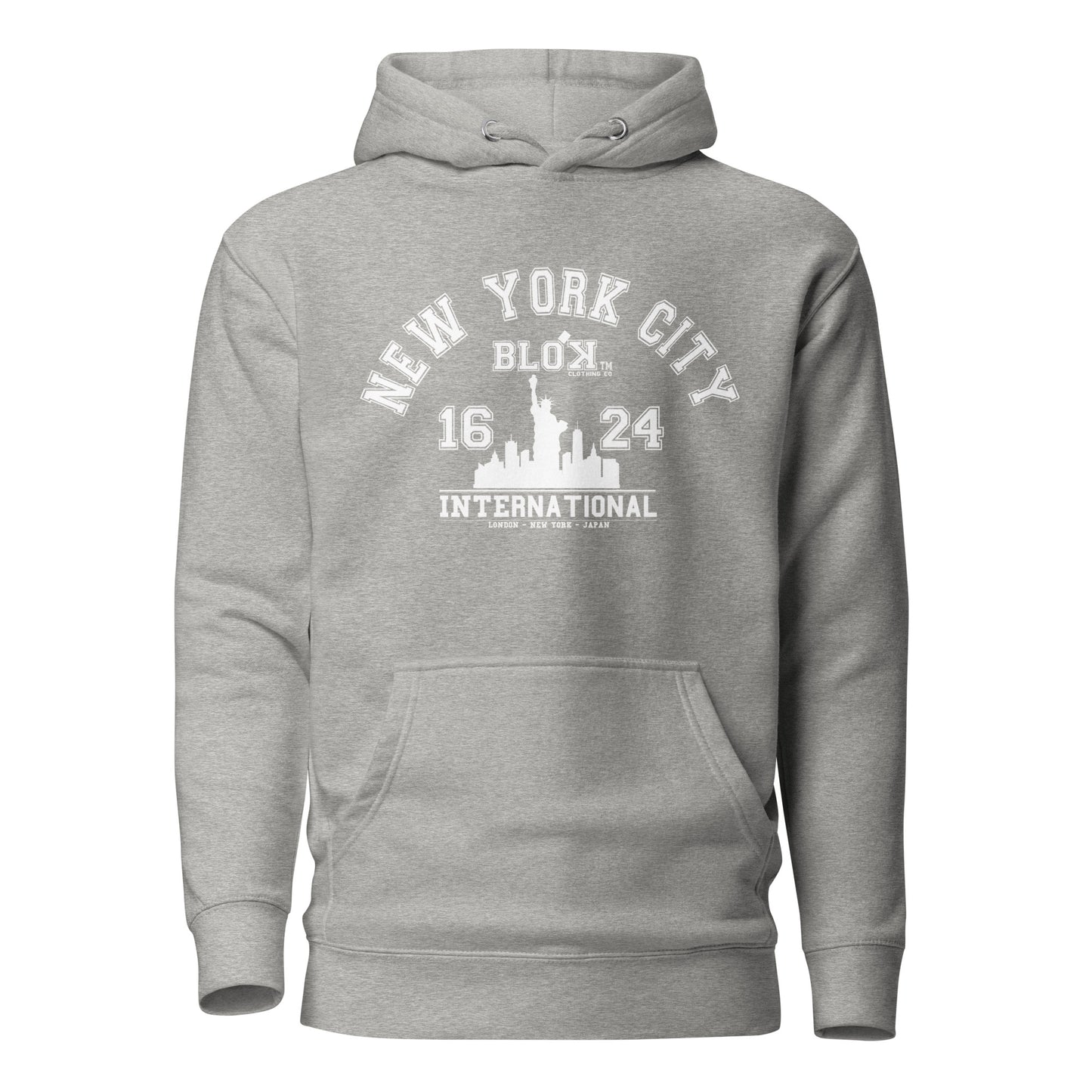 N.Y.C International - with White Print - Men's Hoodie