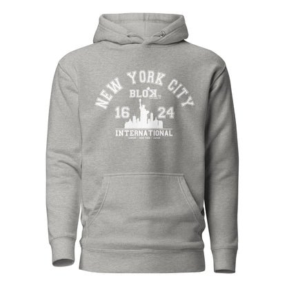 N.Y.C International - with White Print - Men's Hoodie
