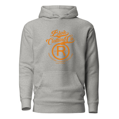 Registered Big R - Orange Front Print - Men's Graphic Hoodie