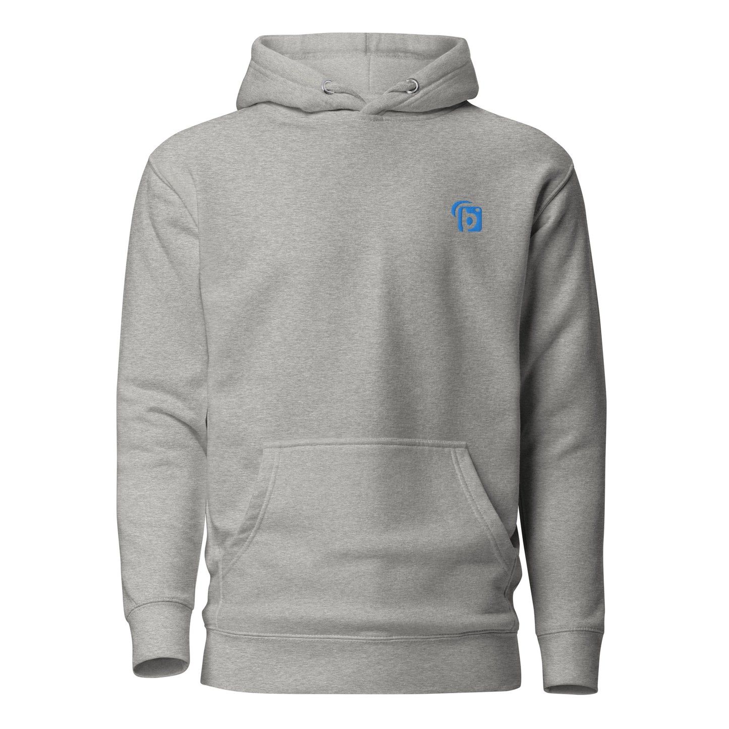Original Logo - in Blue Embroidery - Men's Hoodie