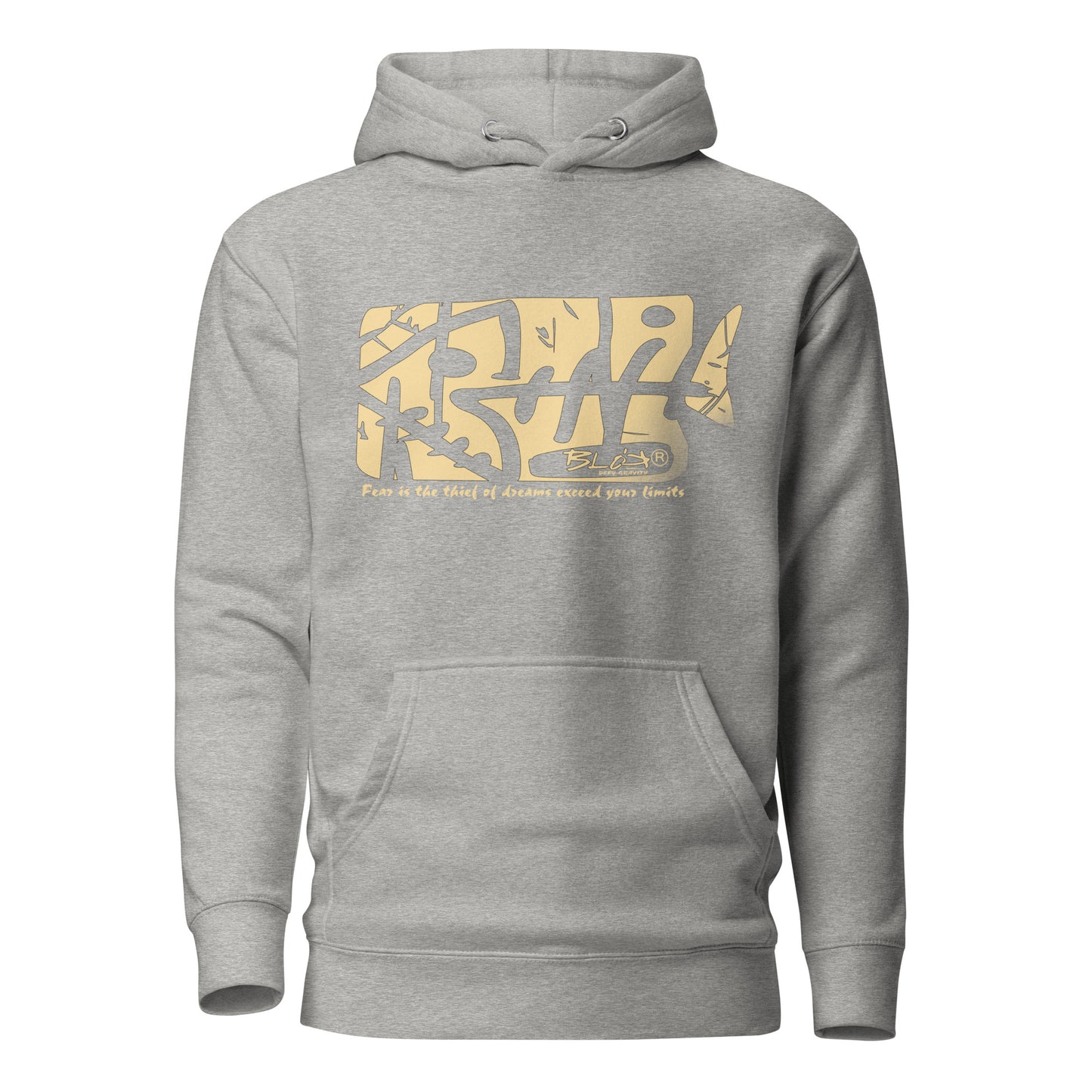 Fish Bone - Front Print - in Sand - Men's Hoodie