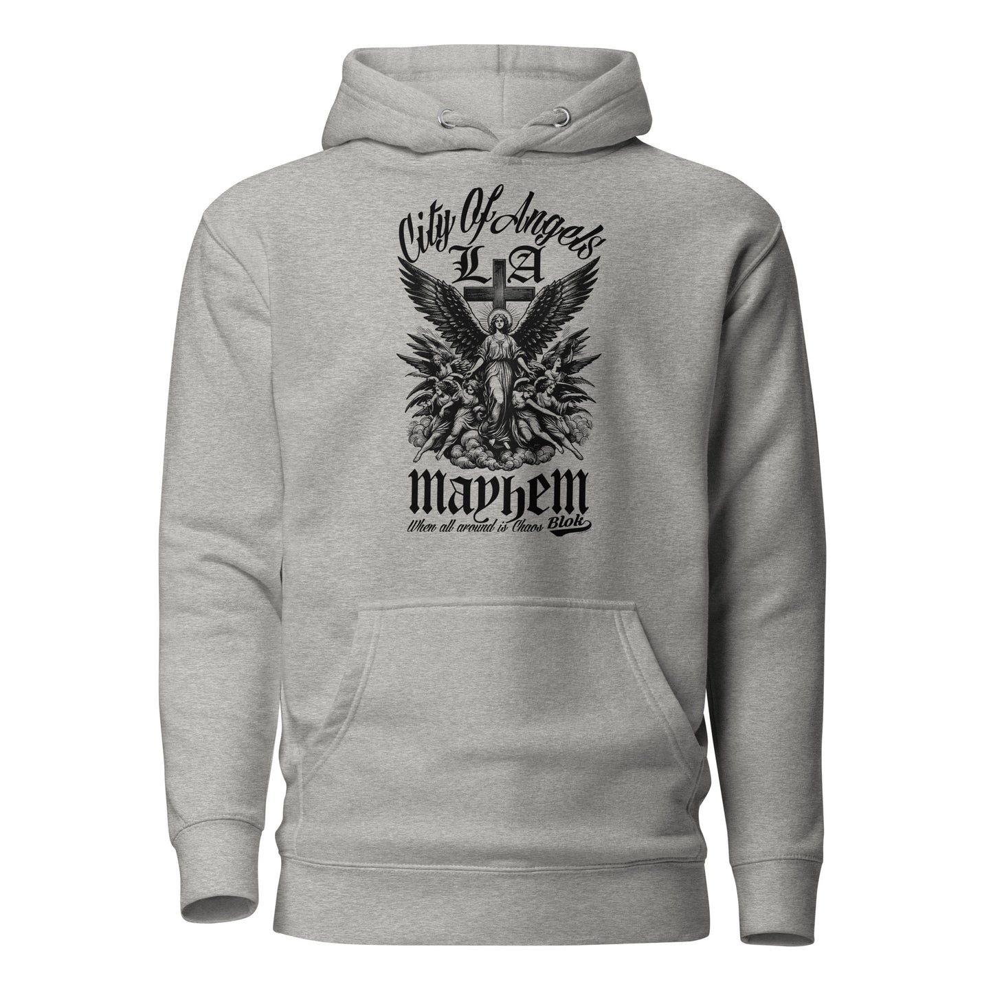 City of Angels Mayhem - Front Print - in Black - Men's Hoodie