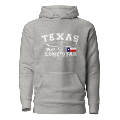 Texas - 50 States - with White Print - Men's Hoodie