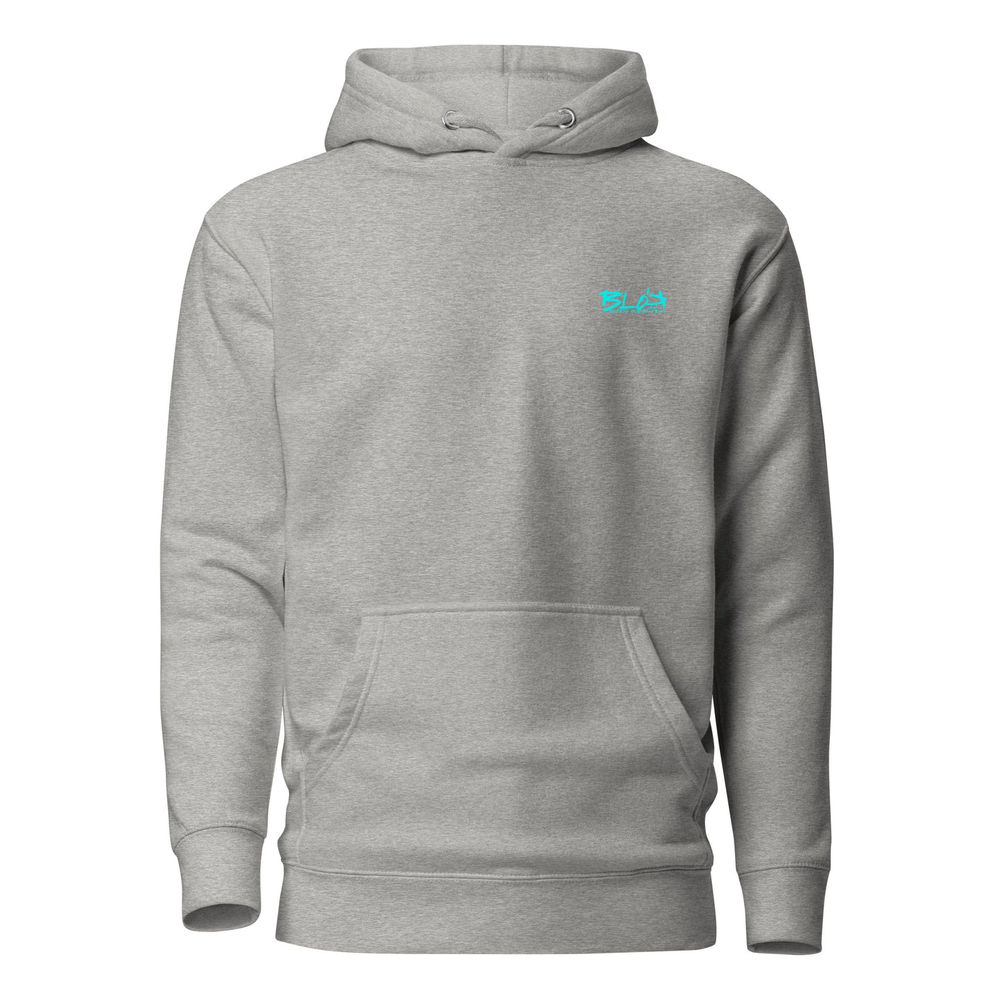 Skull - Front & Back Print - in Turquoise - Men's Hoodie