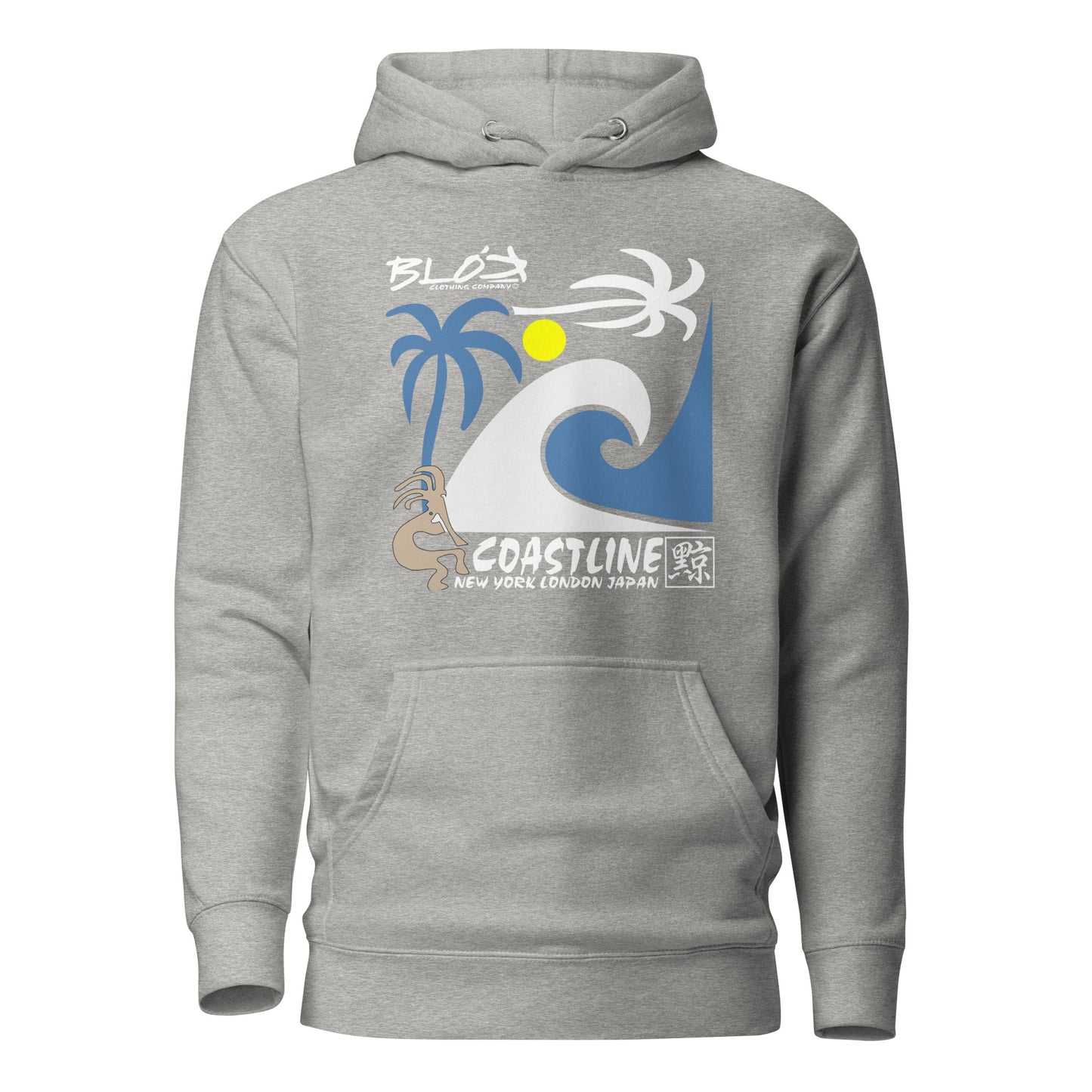 Coastline - Front Print - Men's Graphic Hoodie