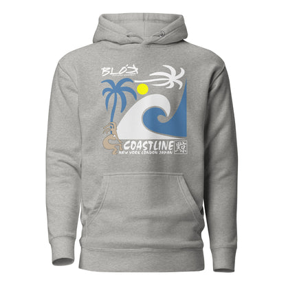 Coastline - Front Print - Men's Graphic Hoodie