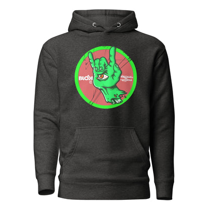 Blok Vision - Front Print - in Red & Green - Women's Hoodie