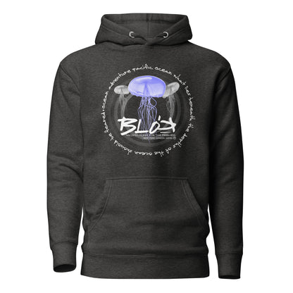 Jellyfish - Front Print with White Logo - Women's Hoodie