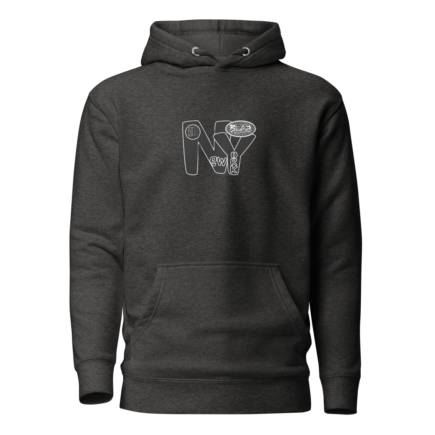 New York City Worldwide - Front & Back Print in Black & White - Women's Hoodie