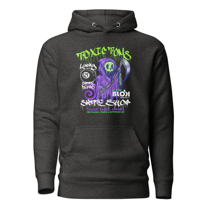 Toxic Toms Skate Shop - Back & Front Print - Womens Hoodie