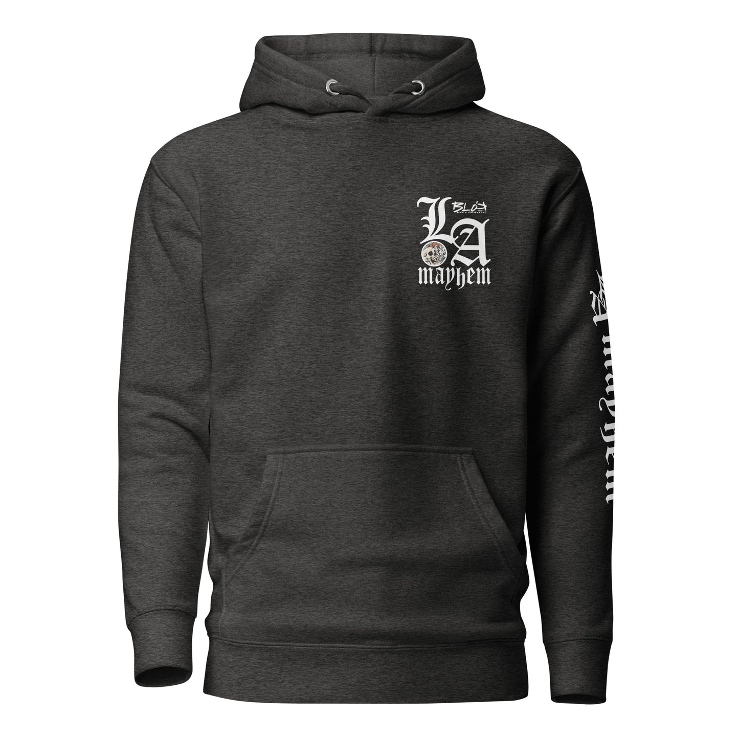 LA Mayhem - Front, Back & Arm Print in White - Women's Hoodie