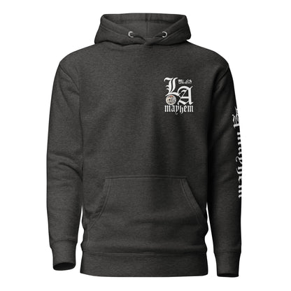 LA Mayhem - Front, Back & Arm Print in White - Women's Hoodie
