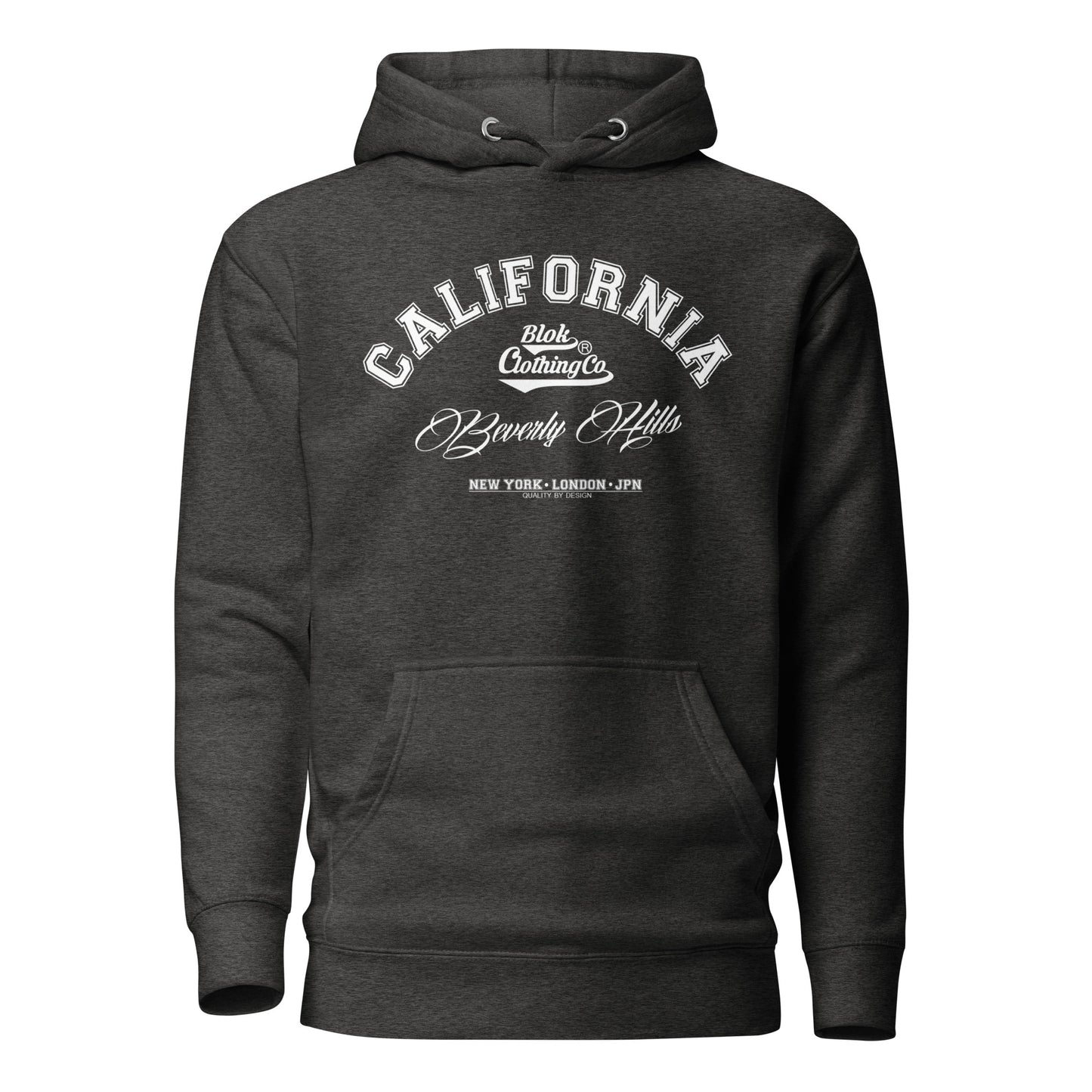 California Beverly Hills - Front Print in White - Men's Hoodies