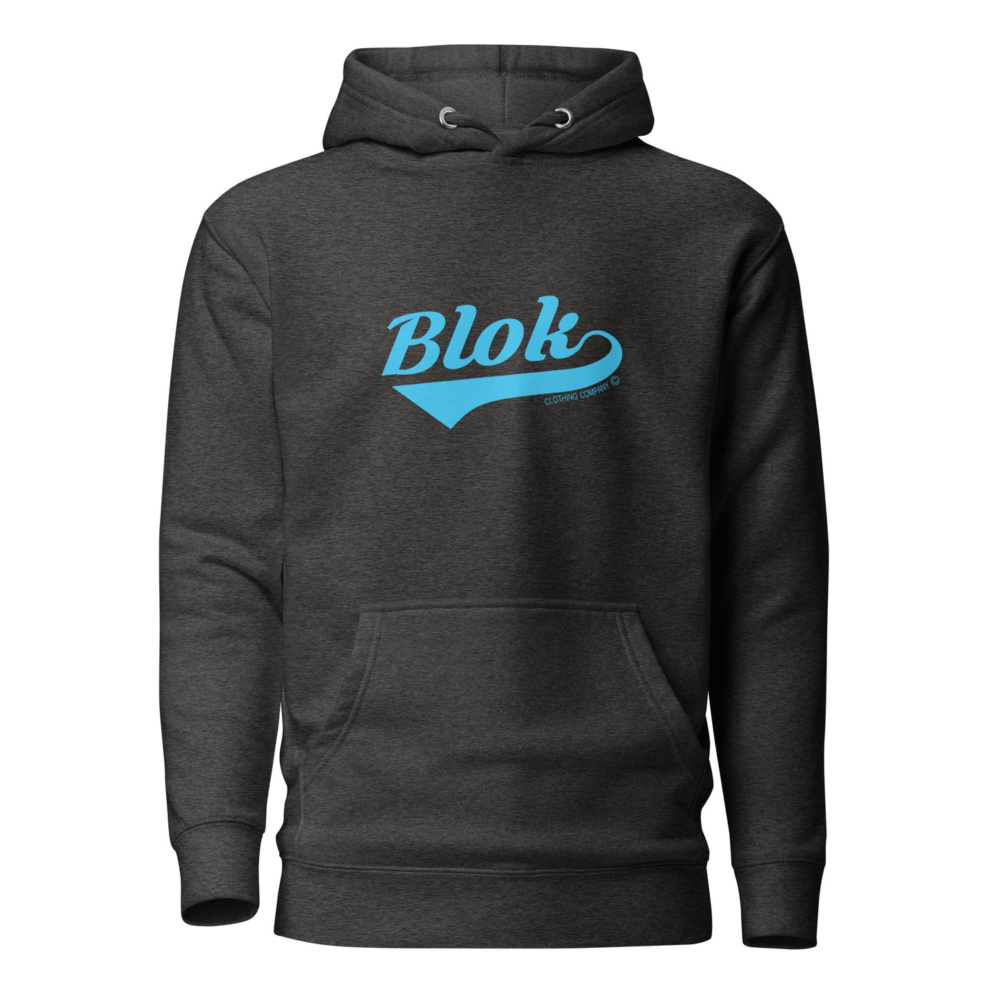 Blok Classic Logo - Blue Front Print - Men's Graphic Hoodie