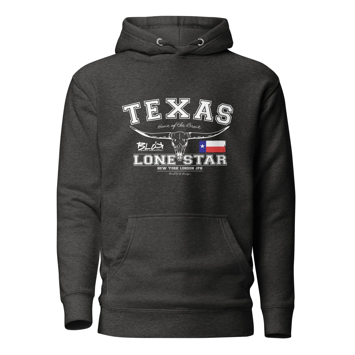 Texas - 50 States - with White Print - Men's Hoodie