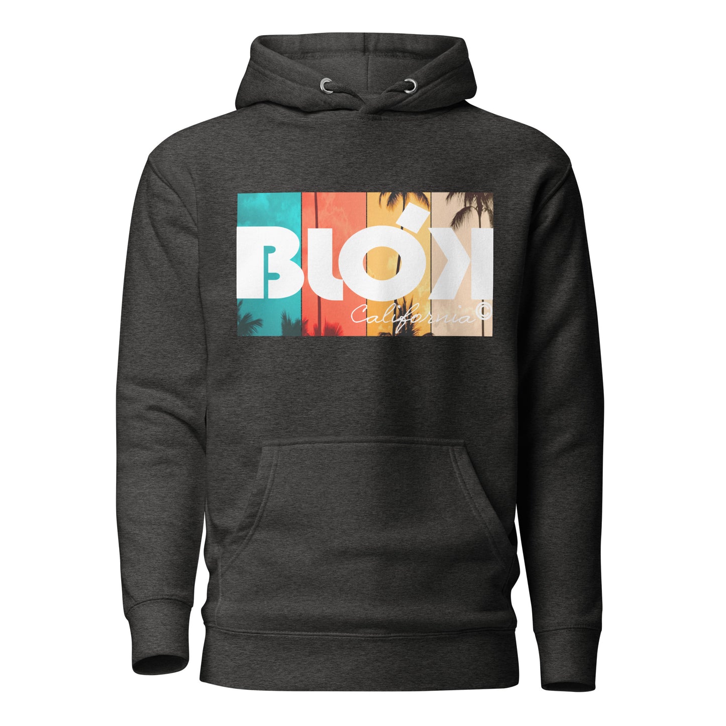 California Palm Tree - Front Print - Men's Hoodie