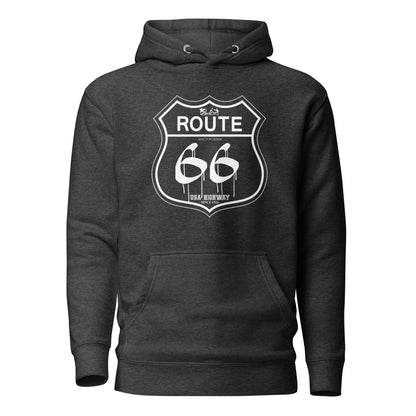 Route 66 - 50 States - with White Print - Men's Hoodie