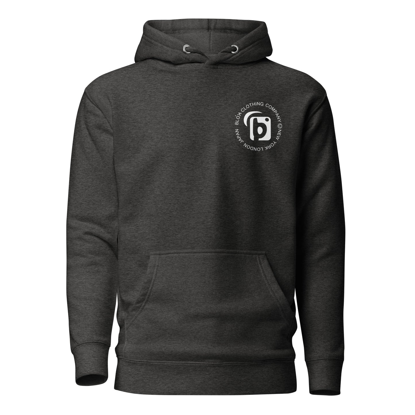 NY LDN JPN - Front & Back Print in White - Men's Graphic Hoodie