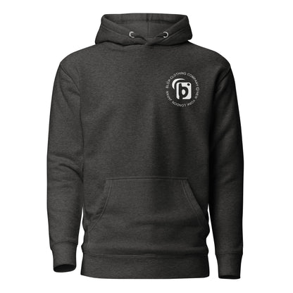 NY LDN JPN - Front & Back Print in White - Men's Graphic Hoodie