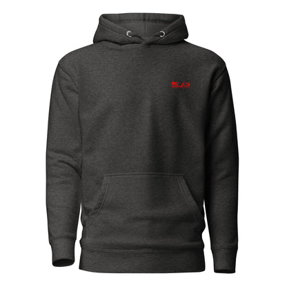 Airborne Eagle - Front & Back Print in Red - Men's Graphic Hoodie