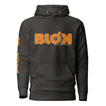 Airborne Wings - Front, Back & Arm Print in Orange - Men's Hoodie