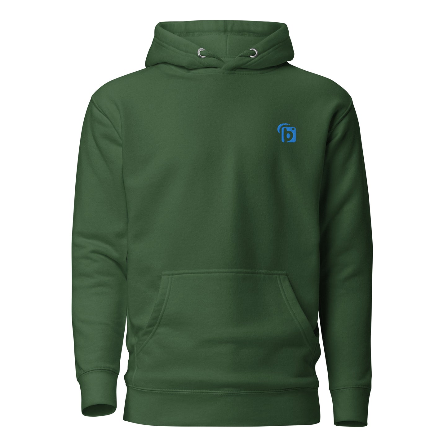 Original Logo - in Blue Embroidery - Women's Hoodie