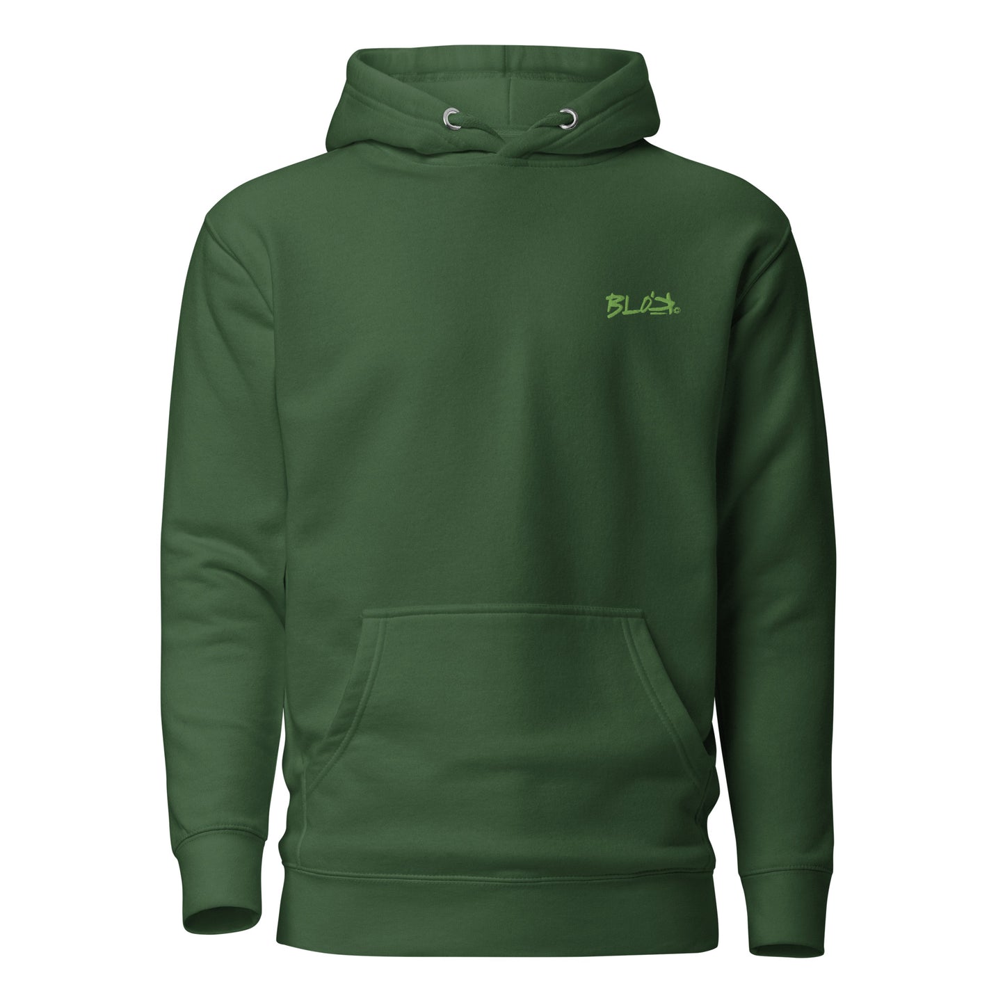 Essentials Small Logo - in Green Embroidery - Women's Hoodie