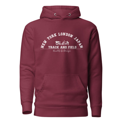 Track & Field - with White Print - Women's Hoodie