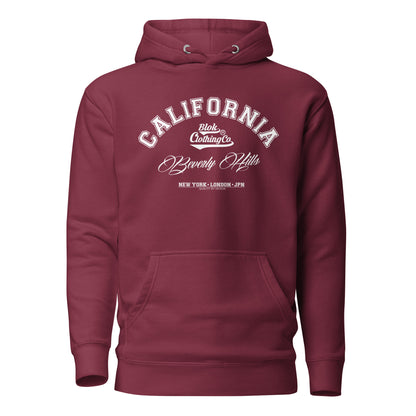 California Beverly Hills - Front Print in White - Men's Hoodies
