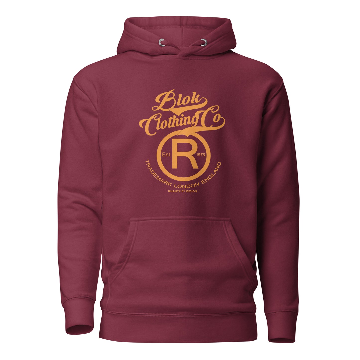 Registered Big R - Orange Front Print - Men's Graphic Hoodie