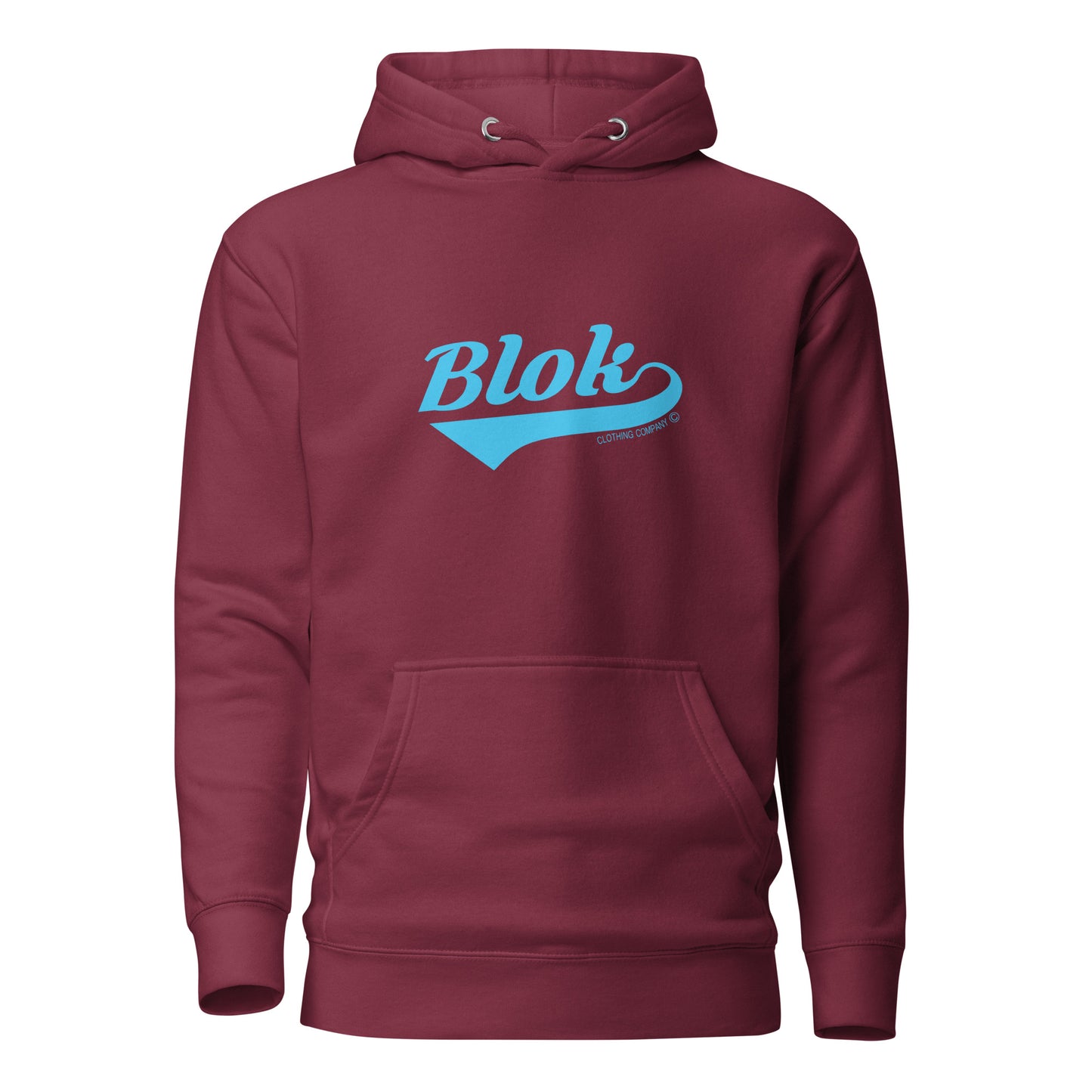 Blok Classic Logo - Blue Front Print - Men's Graphic Hoodie